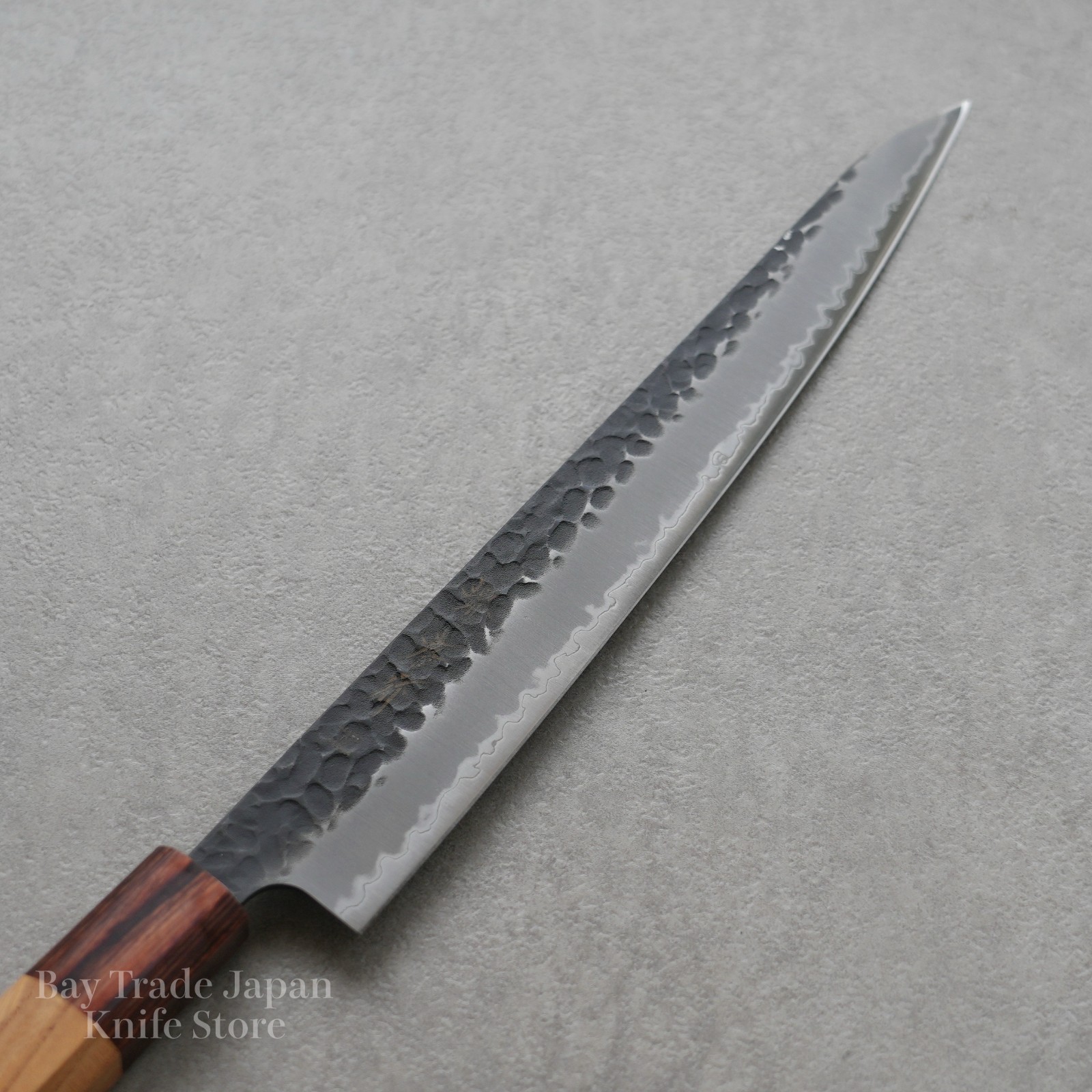 Sakai Takayuki Hammered Black Finish Aogami Super Wa Sujihiki Knife 240mm Japan