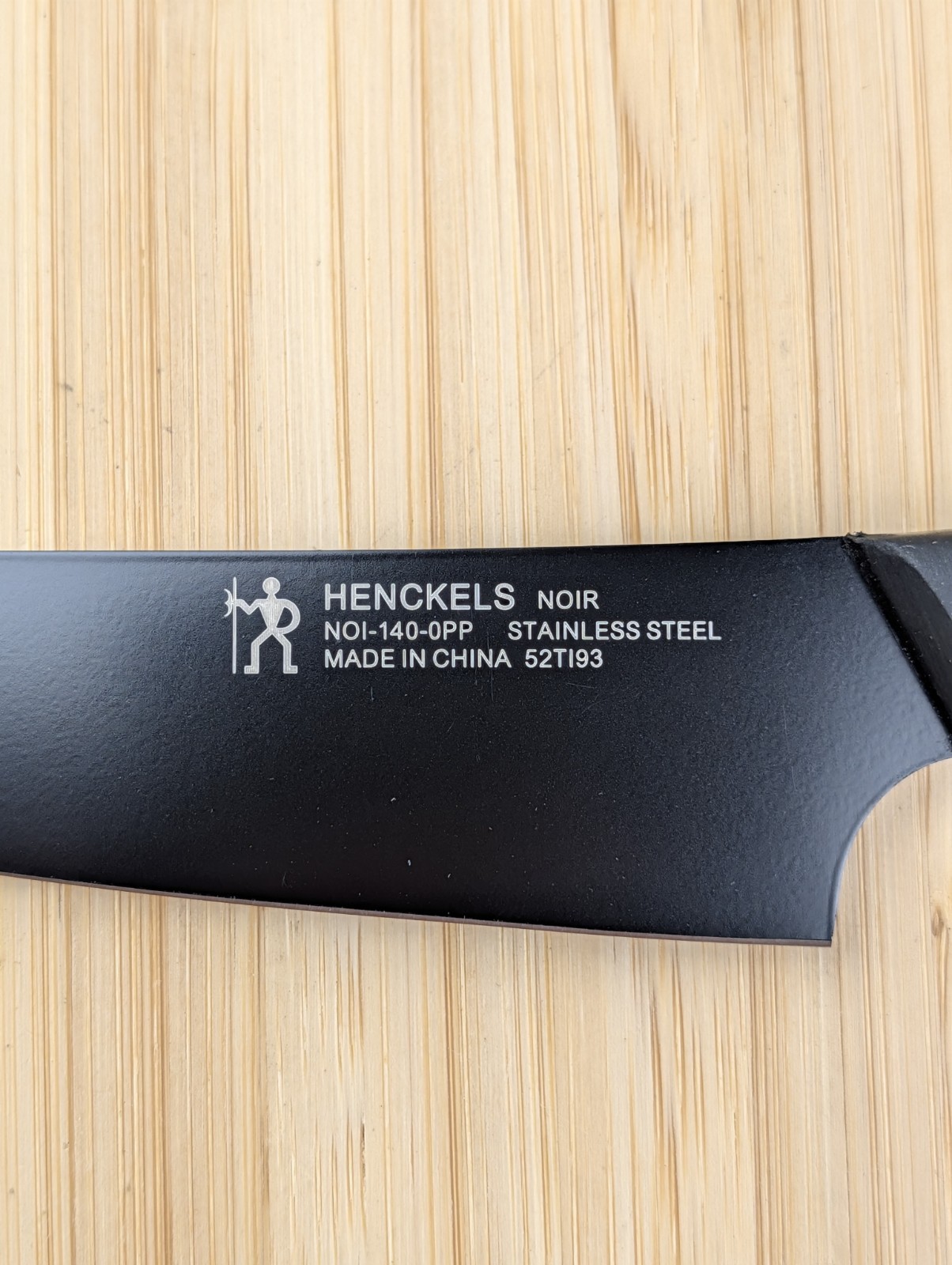 Henckels NOIR 5.5-in PREP Knife, BLACK Stainless Blade & ABS Handle, NOI-140-0PP