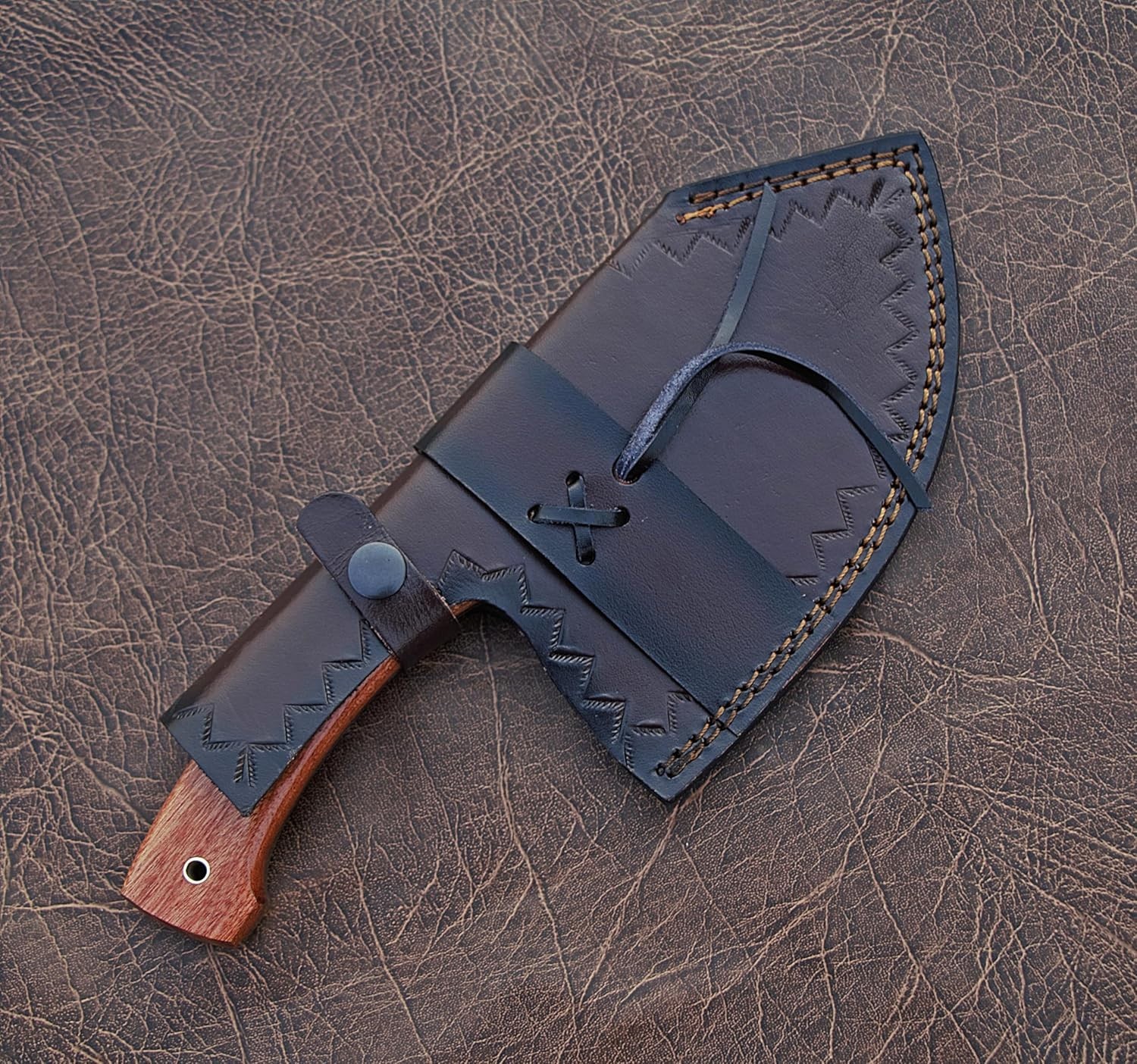 Handmade Cleaver Tuna Fish Knife Full Tang Butchering Cutting Filleting Small