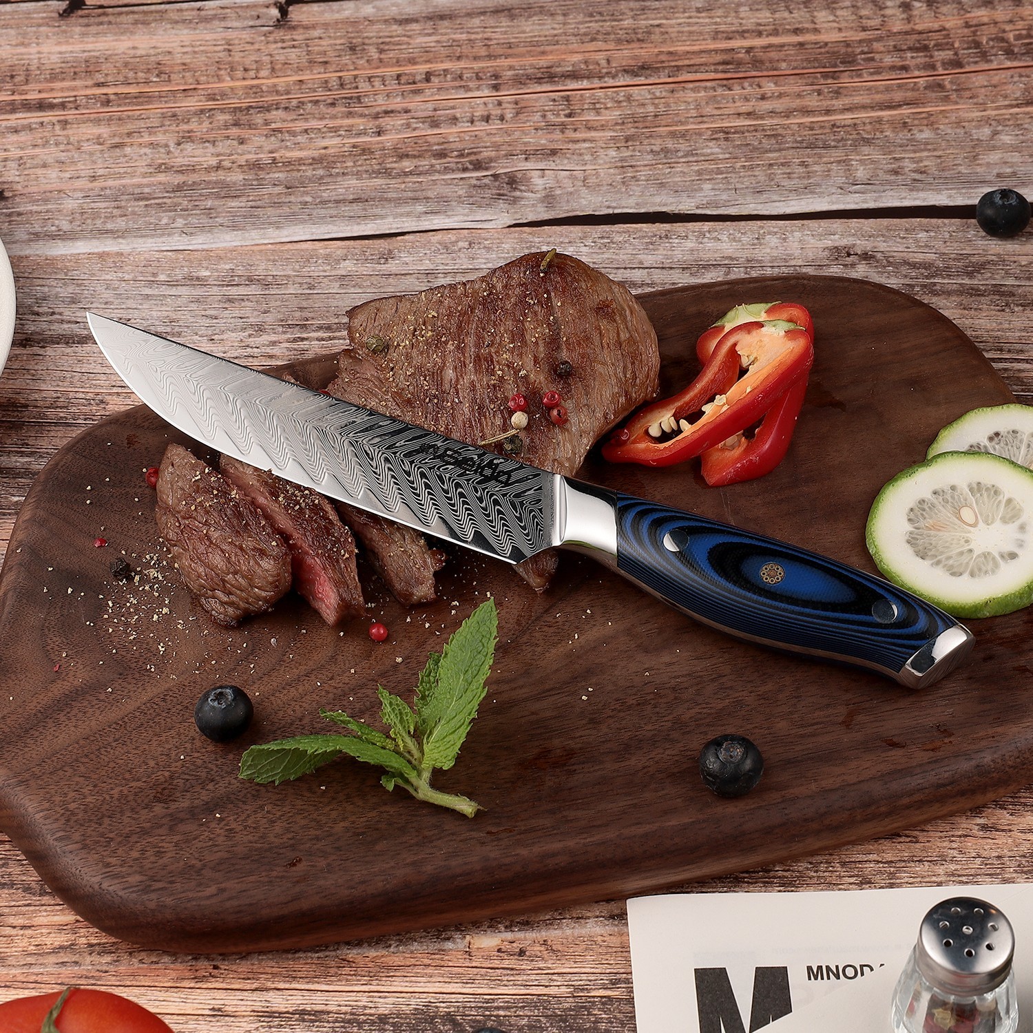Kanpeki 8-Piece Straight Edge Steak Knife Set – VG10 Super Steel Core