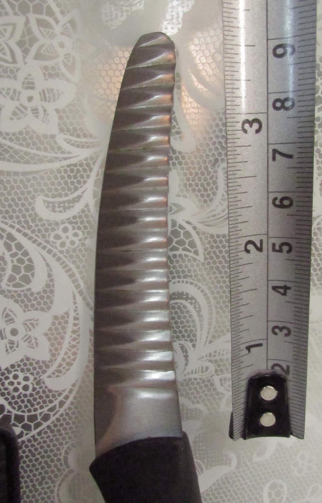 Groove Tech 4″ Blade Chef Kitchen KNIFE with SHEATH & Black Rubber Handle USA
