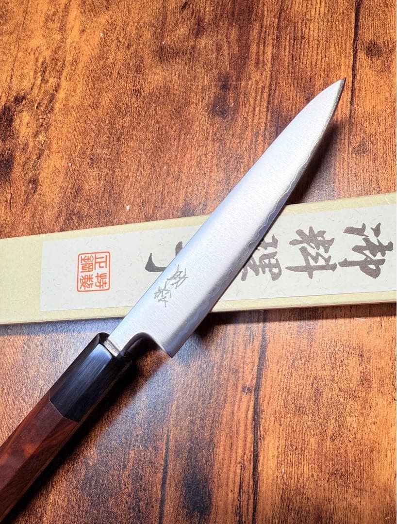 Sukematsu Japanese Kitchen Petty Knife Blue Steel Super 150mm Rosewood New