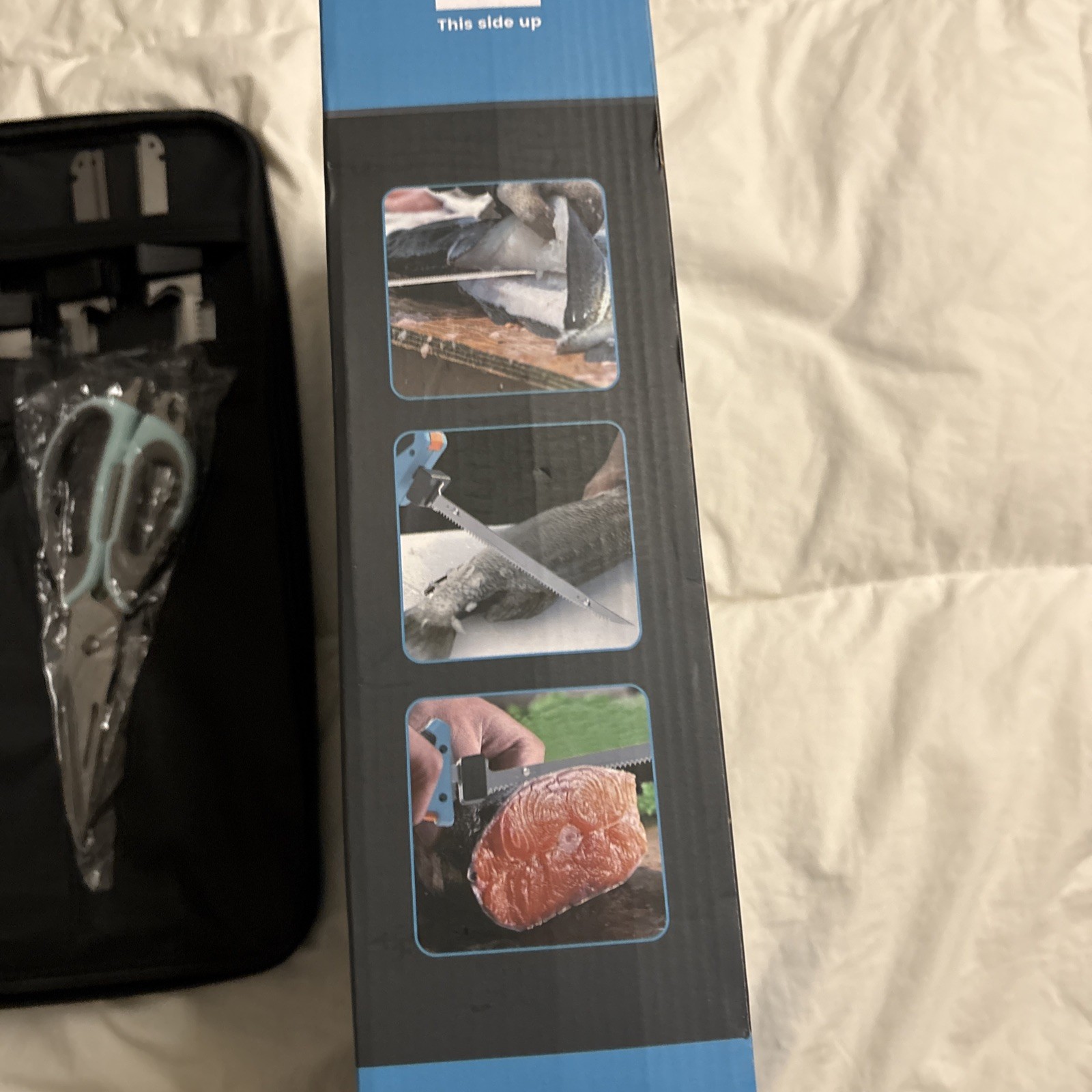 Cordless Electric Fillet Knife with 4 Blades, 100 Mins High Speed Filet Knife