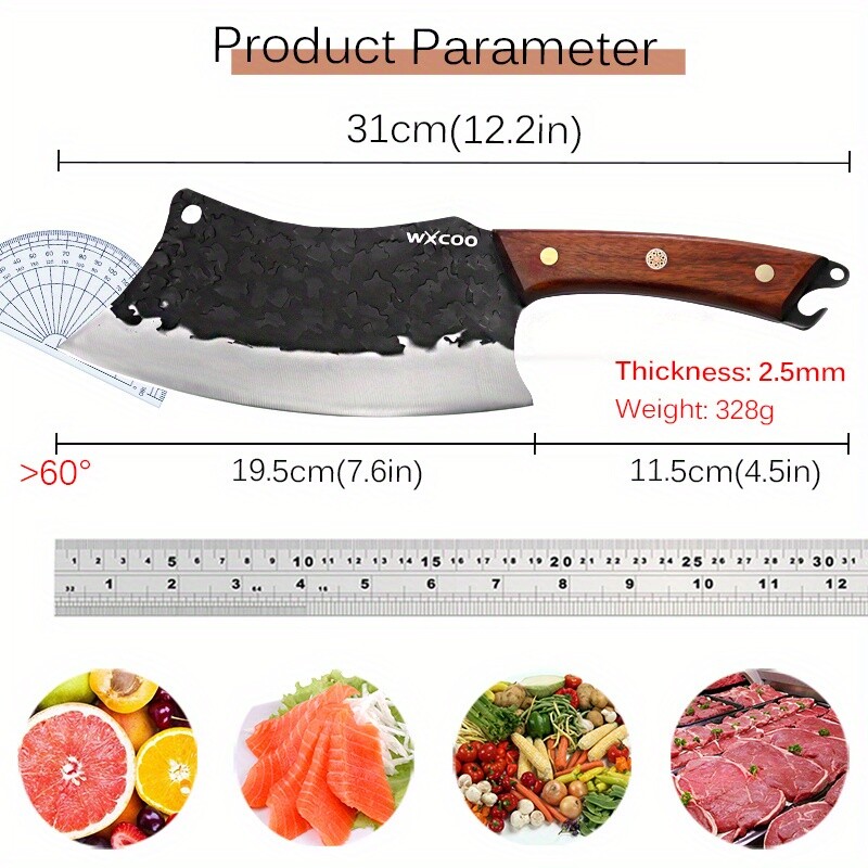 Handmade Forged Kitchen Butcher’s Chef Knife Vegetable Meat Chopper Fruit Knives