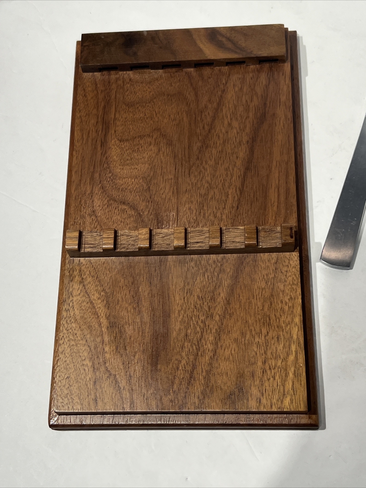 6- B&B Cutlery Set Stainless Steak Knives In Drawer Knife Case Italy Quality