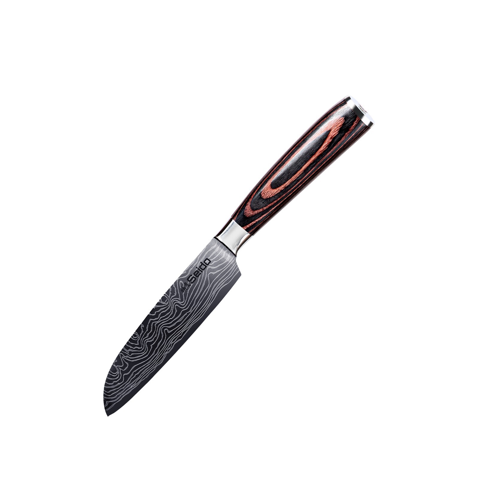Seido Knives 5-Pieces Damascus High-Carbon Stainless Steel Master Chef Knife Set