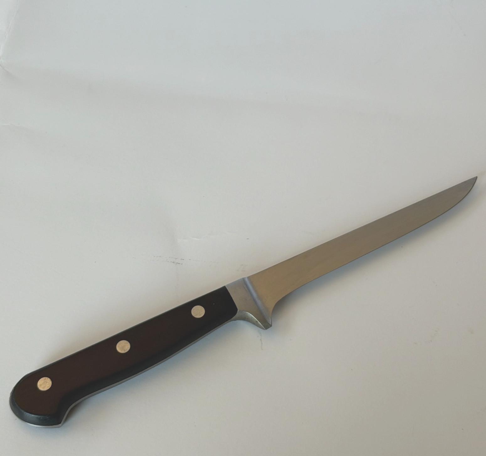 VINTAGE WUSTHOF INOX SOLINGEN GERMANY BLACK CLASSIC BONING KNIFE 5″ 4602/14CM