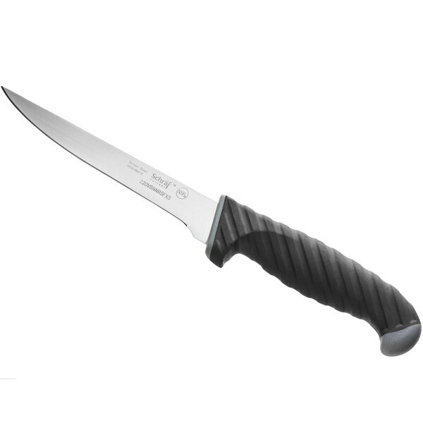 Schraf 5″ Narrow Semi-Flexible Boning Knife with TPRgrip Handle
