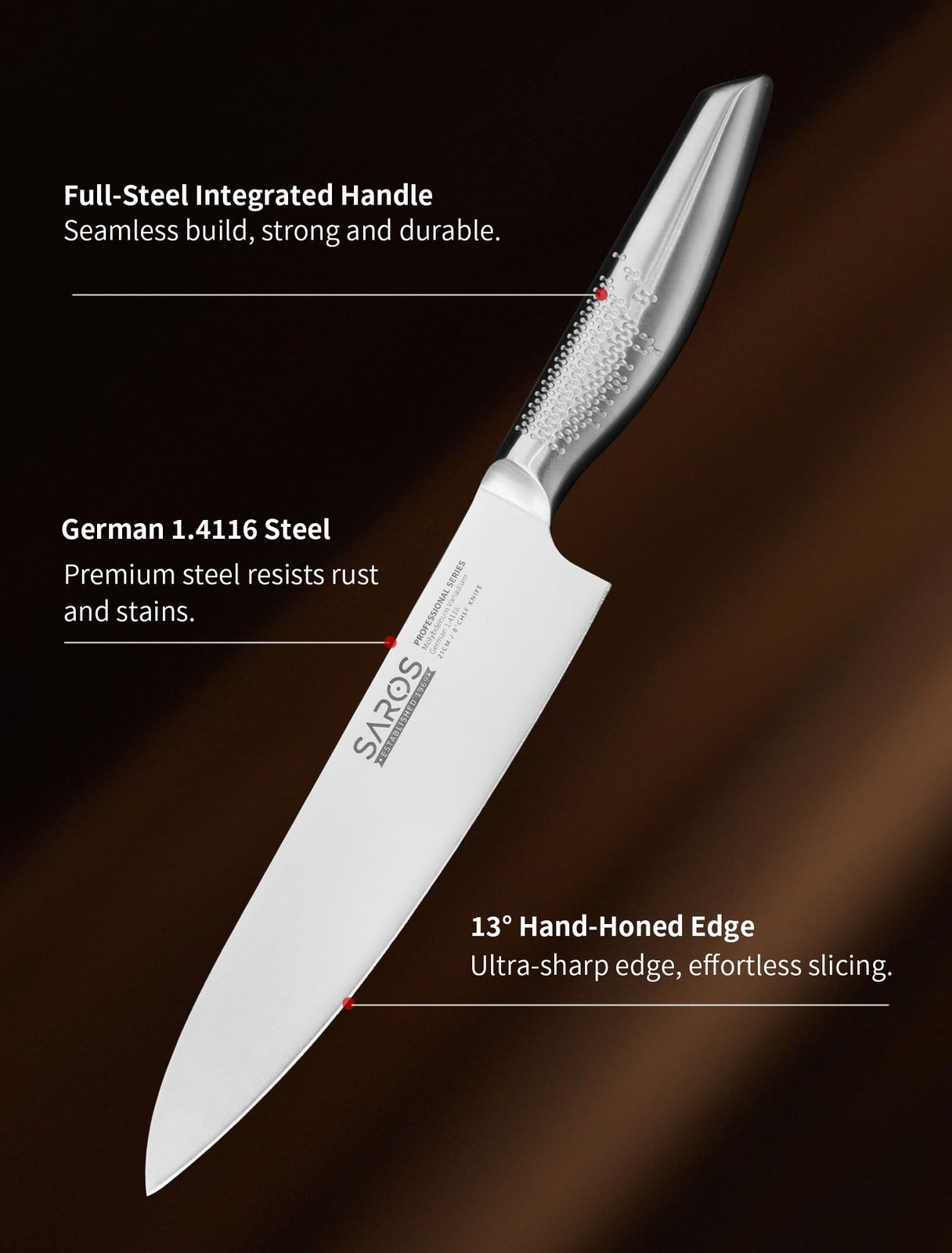8 Inch Japanese Gyuto Chef Knife German Steel Razor Sharp Kitchen Tool Gift Box