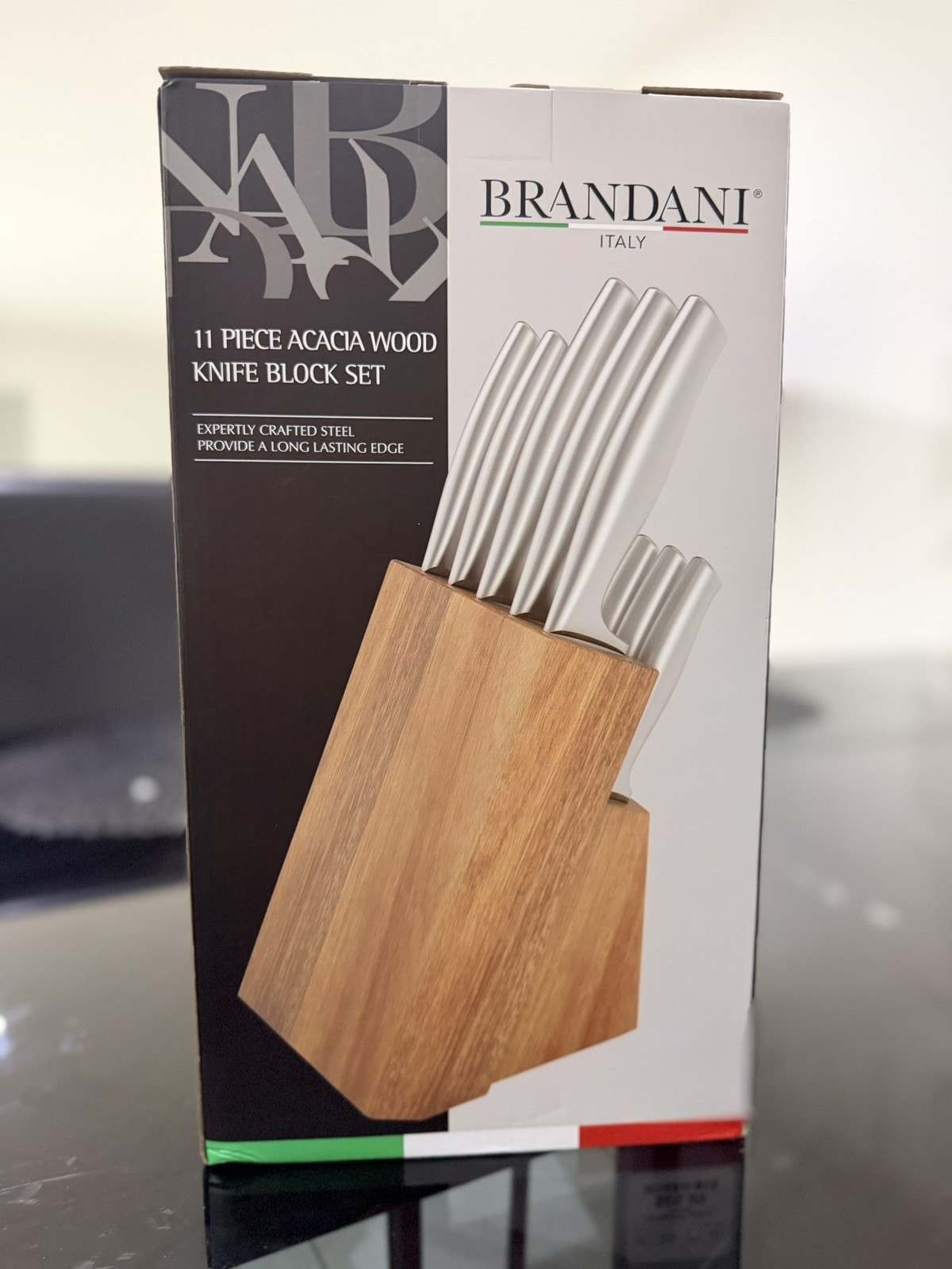Brandani 11pcs ACACIA WOOD-KNIFE SET