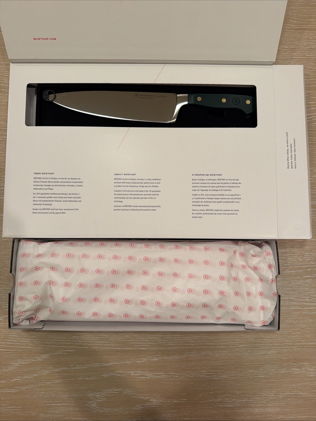 NEW IN BOX!! WÜSTHOF Classic Color Knife Block, Set of 8 Green