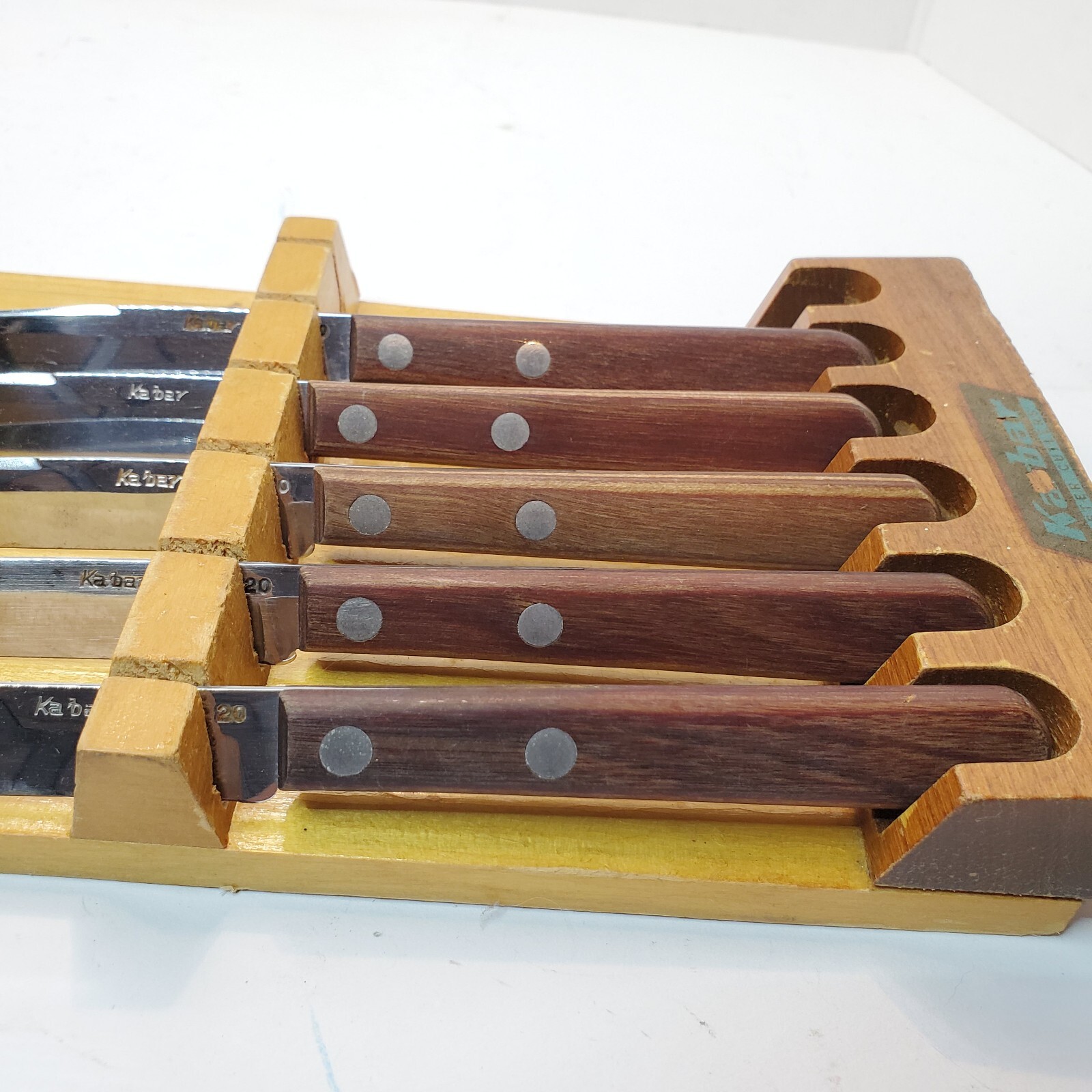 Vintage KA-BAR 20 Kitchen Knife Set of 5