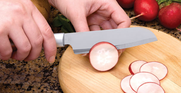 Rada Cutlery R140 Cooks Utility Knife L/R handed USA made, sharp Kitchen knives