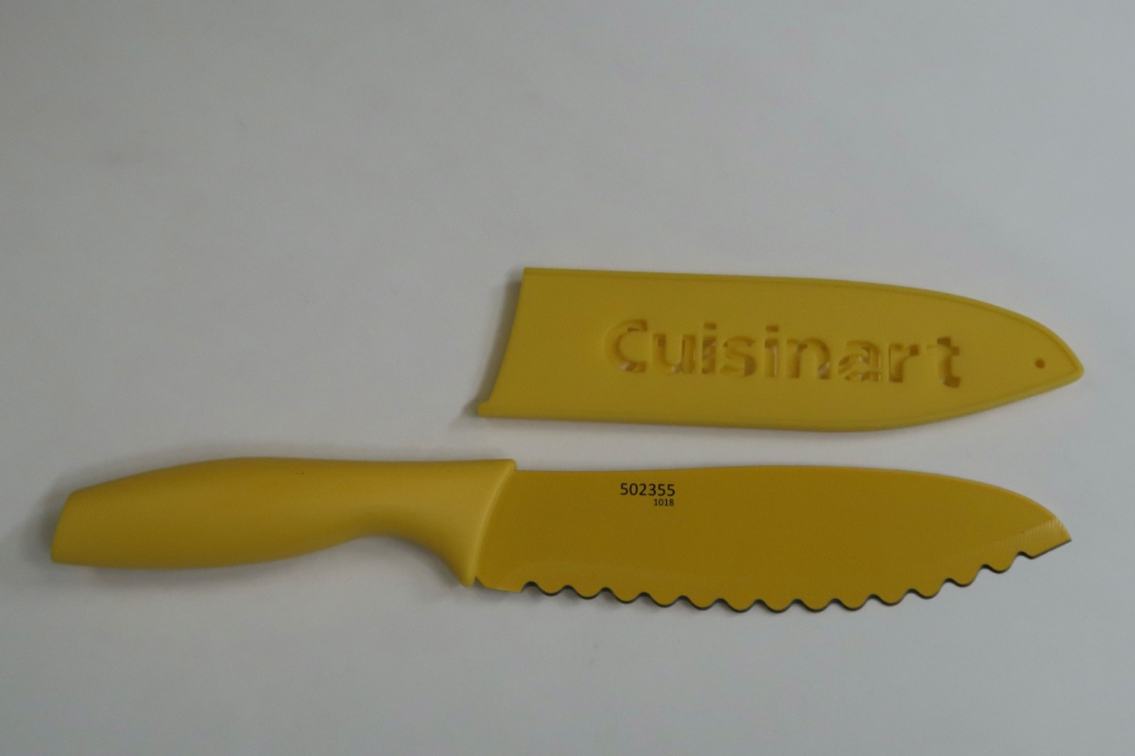 Cuisinart 6.5″ Utility Knife Stainless Steel Yellow Blade Guard Advantage Chef’s