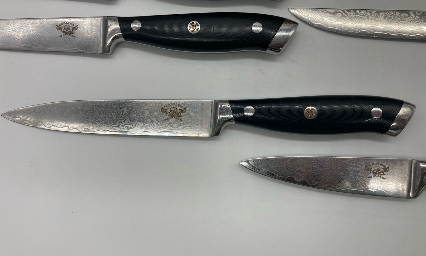 Skallywag Tactical Knives Set Of 13 Culinary Kitchen Knives Damascus Steel Rare