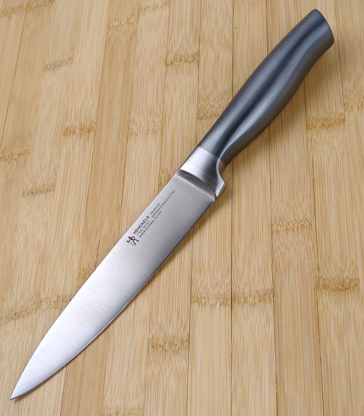 HENCKELS Forged GRAPHITE 6 in Straight UTILITY Knife, GERMAN Stainless Steel NEW