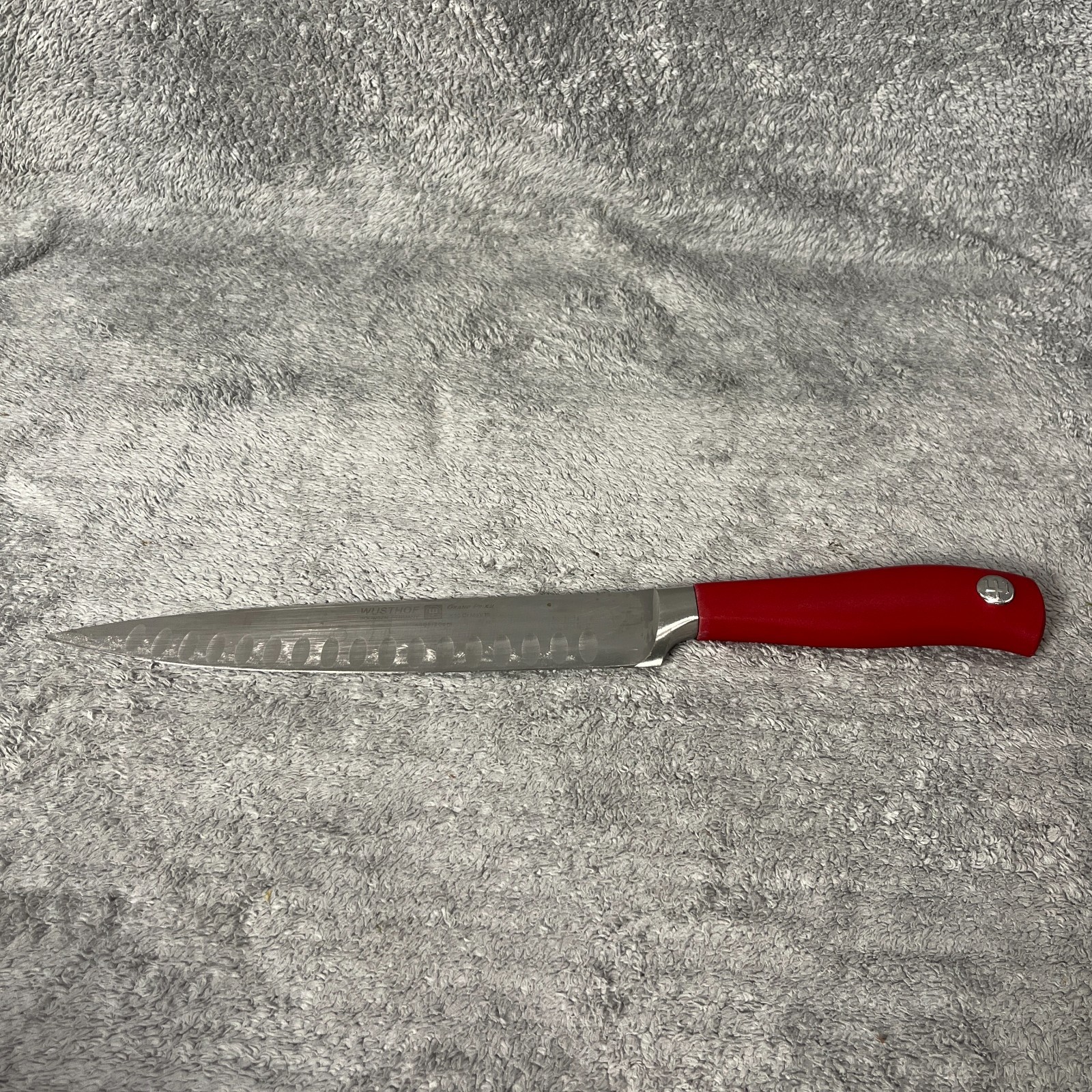 Wusthof Grand Prix II 8″ Carving Knife 20cm RED Handle 4505 Solingen Germany
