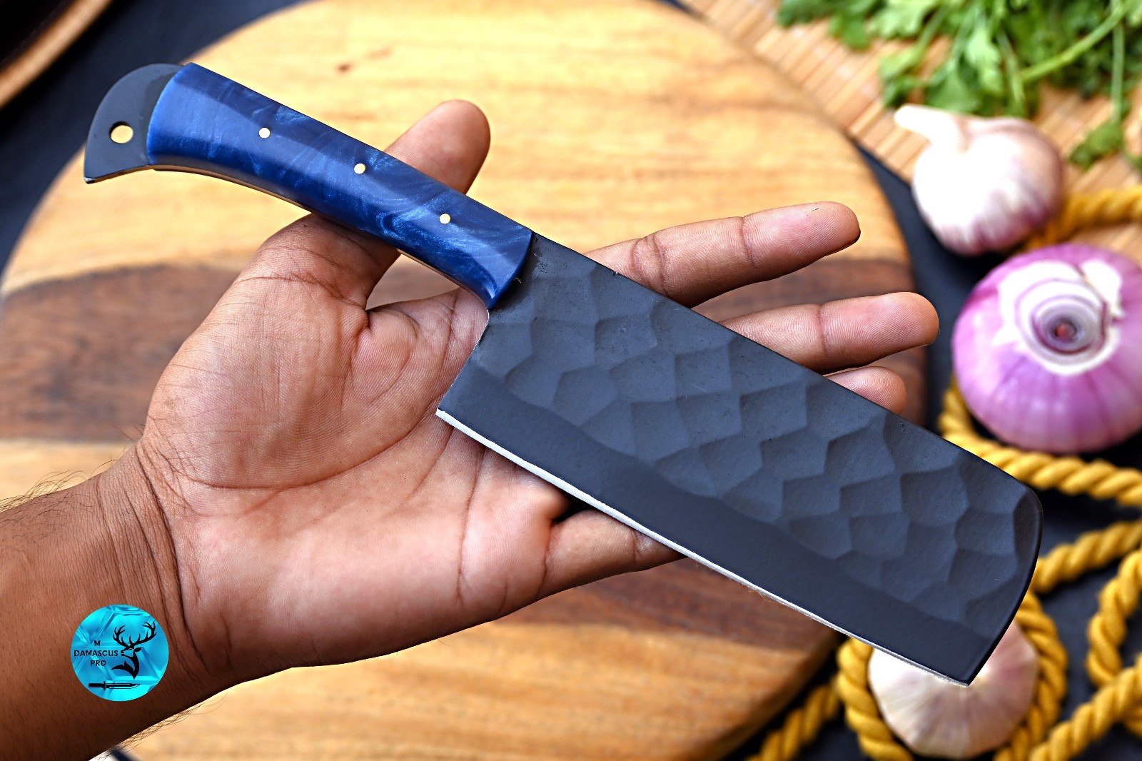 HIGH CARBON STEEL BLADE CHEF KNIFE SET Kitchen Knives Cutlery With Leather Bag