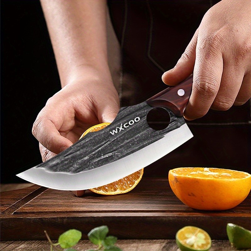1-3PCS High Carbon Steel Kitchen Knife Set Professional Chef Butcher Chopper