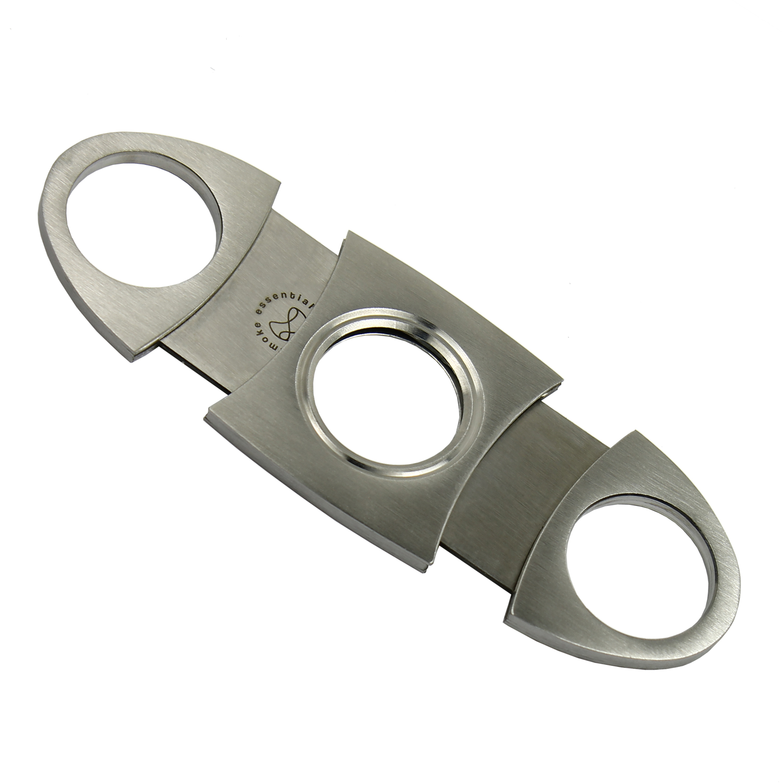 Stainless Steel Pocket Ci-gar Cutter Knife Scissors Double Blades Silver