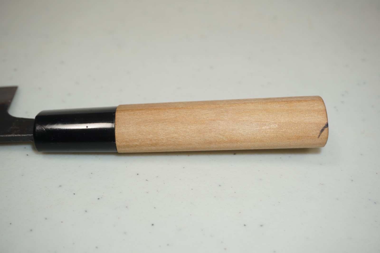 Marked Japanese Carbon Steel Double Bevel Ryoba Deba Knife 8-7/8″ (4-1/8″ Edge)