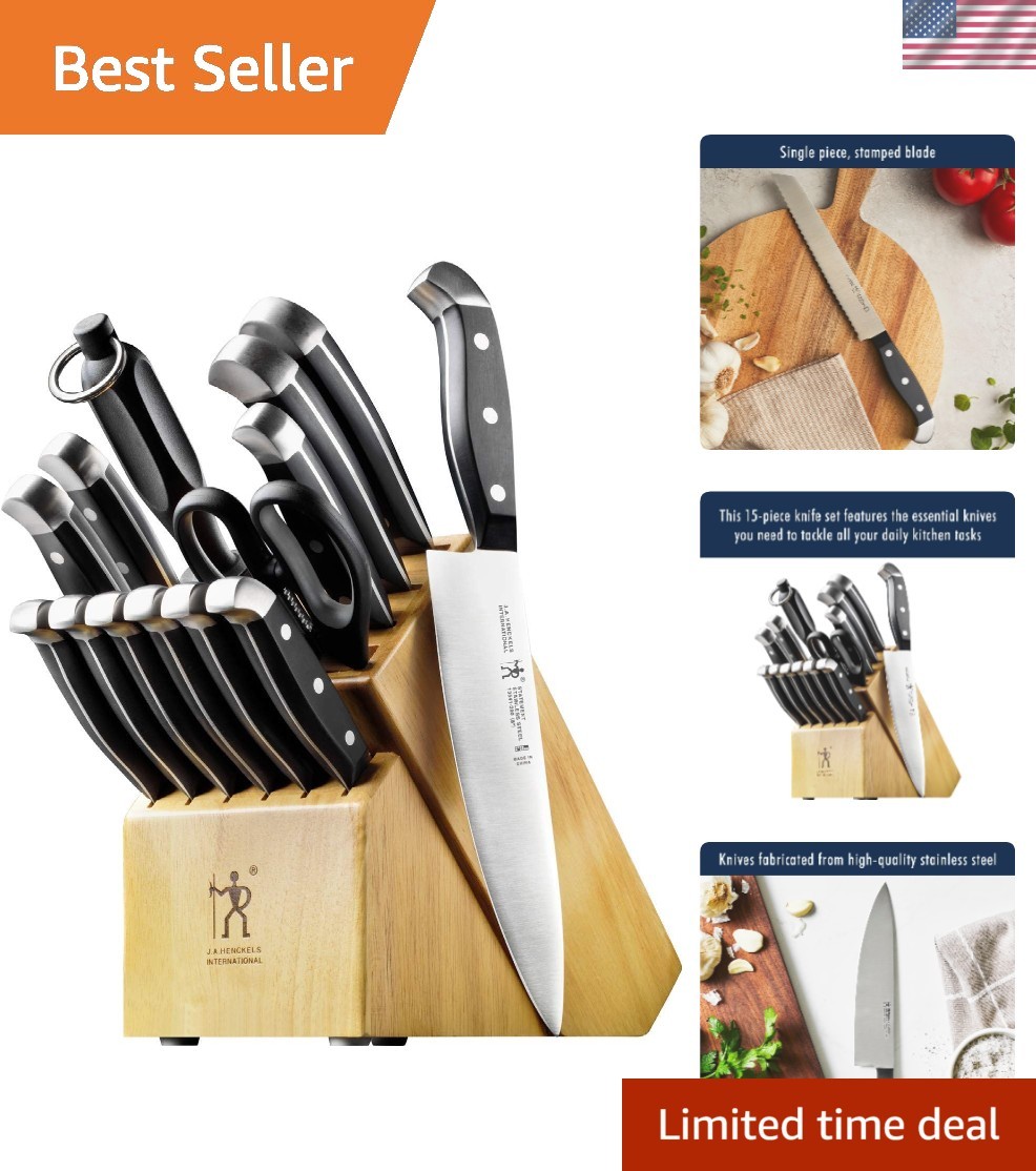 Complete 15-Piece Statement Knife Set – Lightweight, Durable, Elegant Design