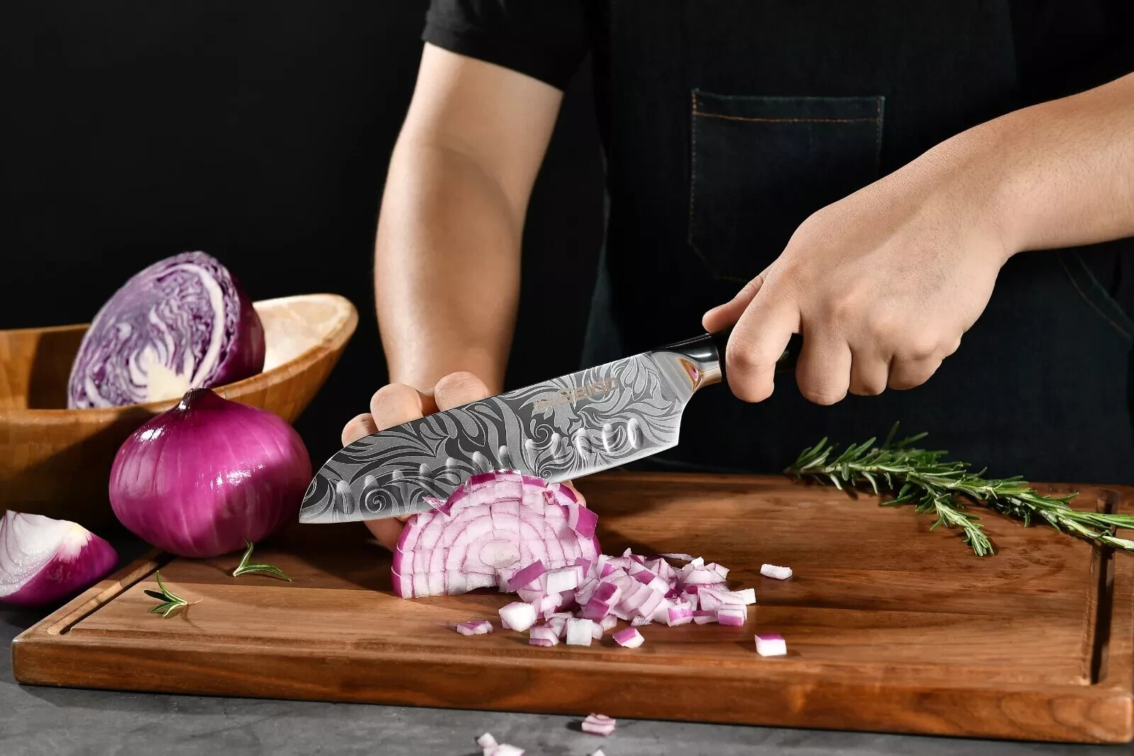 Tengoku 8-Piece Chef Knife Set Professional – High-Carbon Stainless Steel Blades
