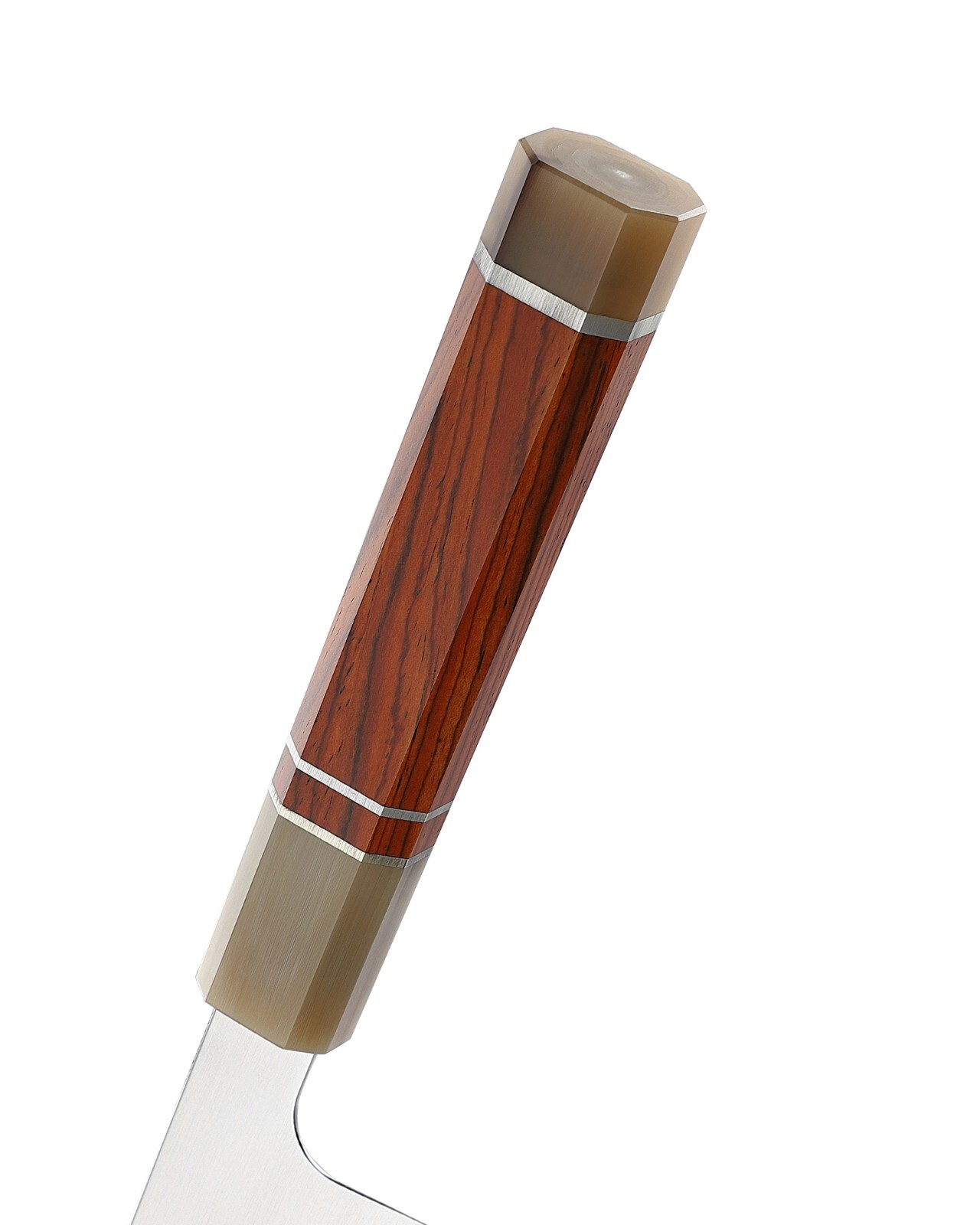 Xin Cutlery Kritsuke Kitchen Knife 8.85 14C28N Steel Blade Buffalo Horn/Rosewood
