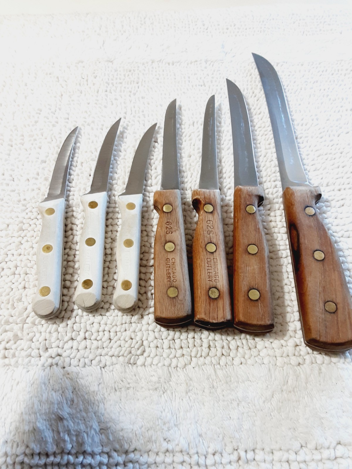 Chicago Cutlery Knives Kitchen Knife Mixed Lot Of 7 Wood Handle