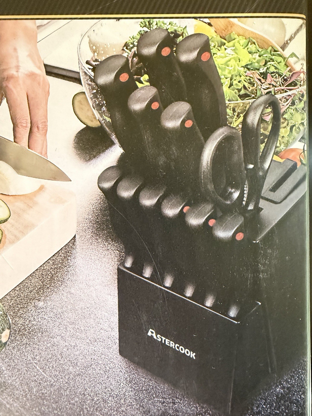 Astercook All In One Multipurpose Kitchen Knives Set: 15 Pieces