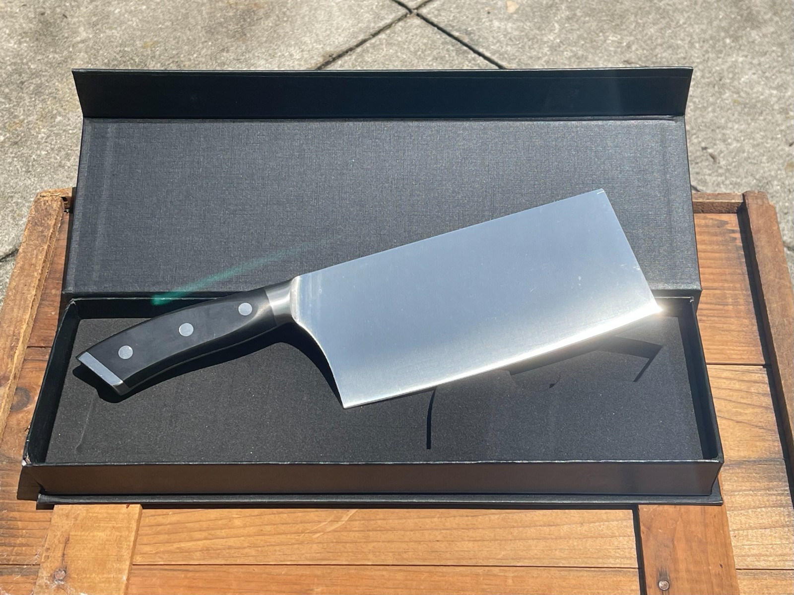 *RARE* Unmarked Premium USA Butcher Knife (Kitchen Cleaver Bone) Stainless, NEW