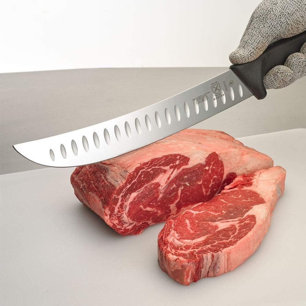 Exceptional 12-Inch Granton Edge Butcher Knife – Mercer Quality Craftsmanship