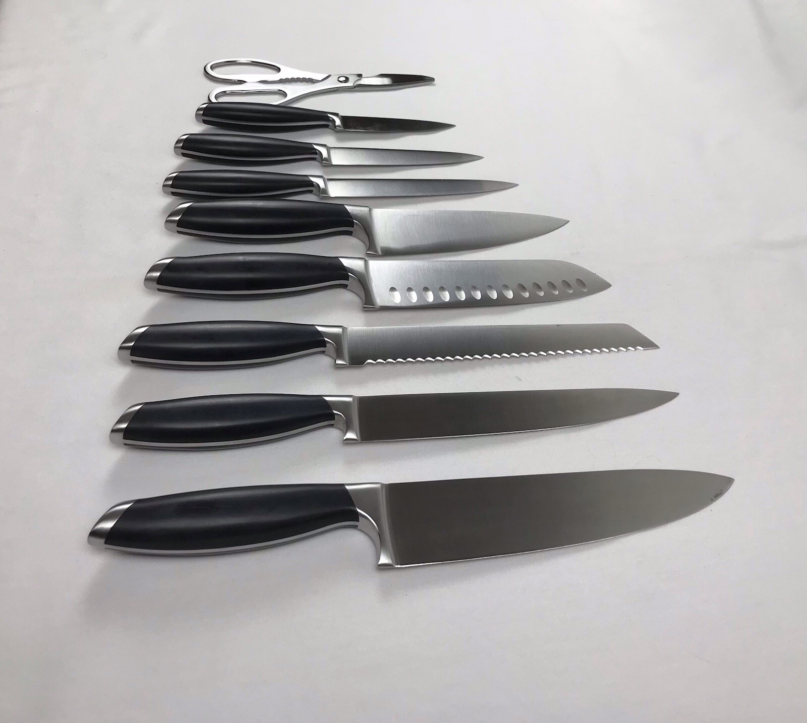 SCHMIDT BROS. CUTLERY German Stainless Steel 10 Pc. Knife Block Set EXCELLENT!