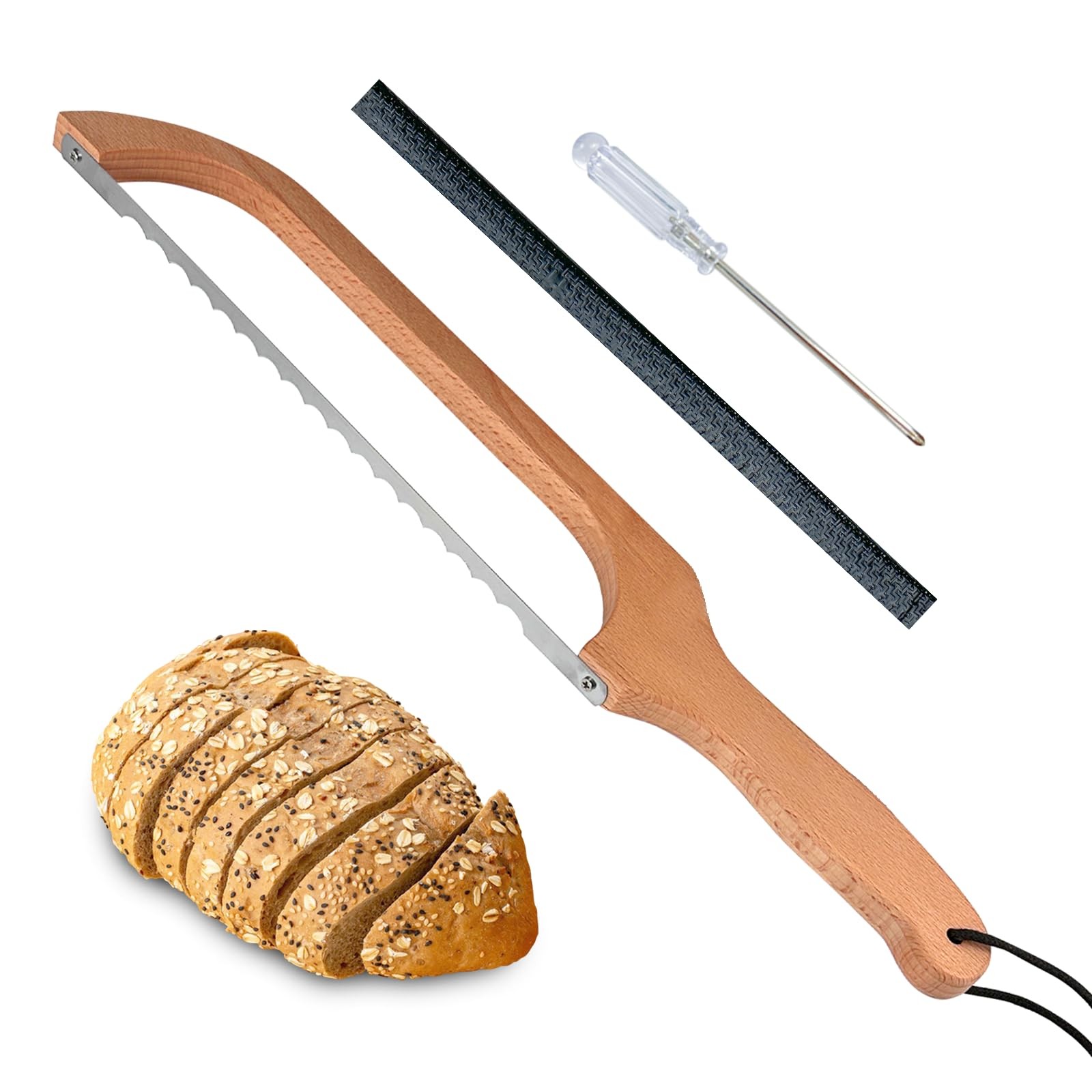Sourdough Bread Slicer,16inch Bread Knife for Homemade Bread,Bread Bow Knife …