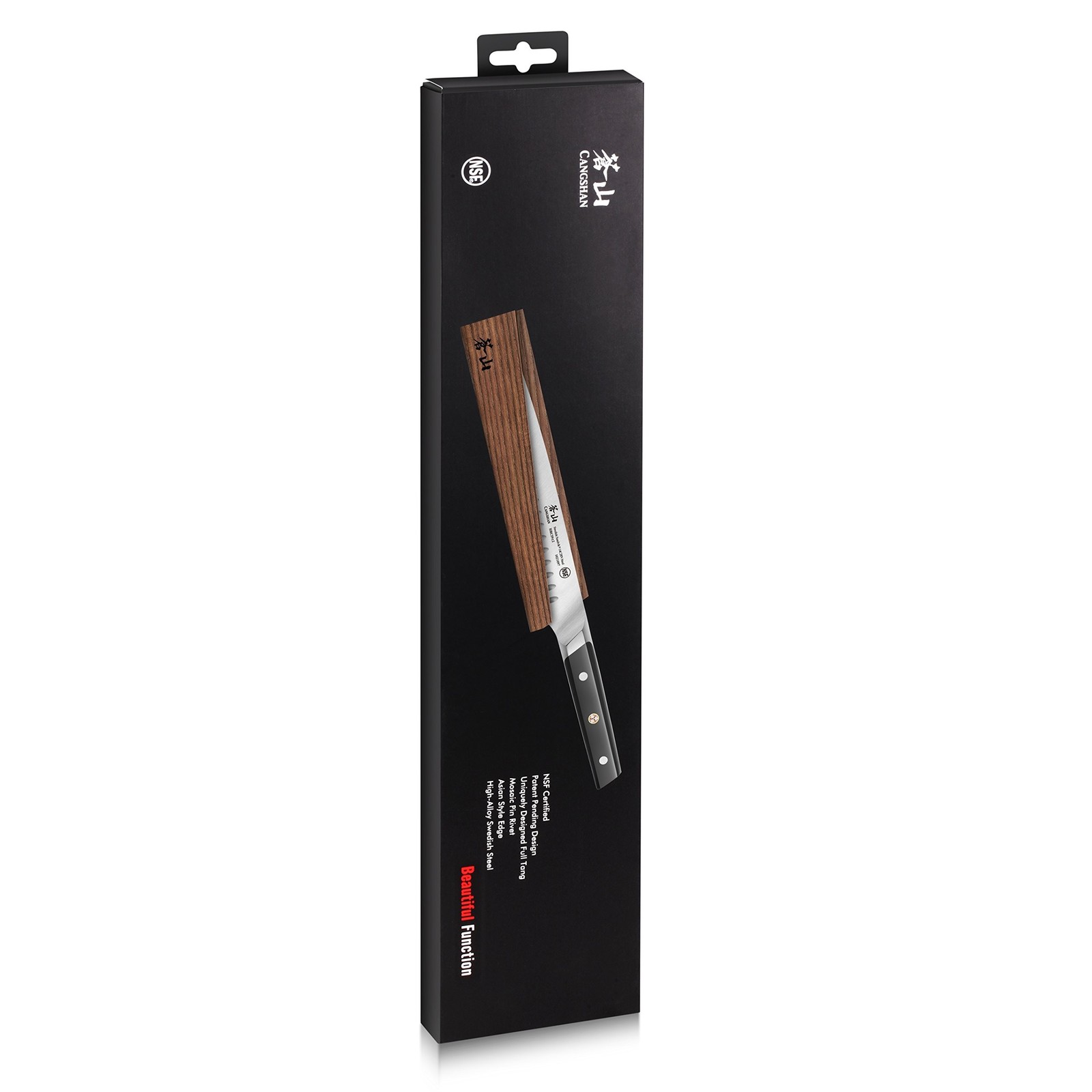 Cangshan TC Series 1021103 Swedish 14C28N Steel Forged 9-Inch Carving Knife a…