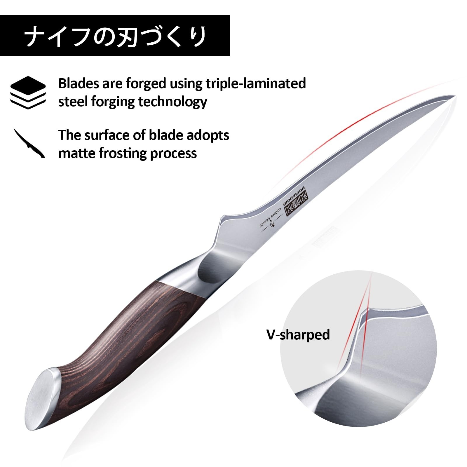 HOSHANHO Ultra Sharp Japanese High Carbon Steel Knife Fillet knife Chef Knife