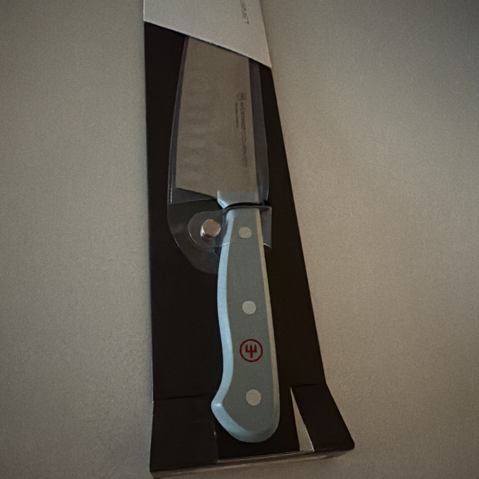 Wusthof Gourmet 7 inch Santoku Hollow Edge Chef’s Knife Blue