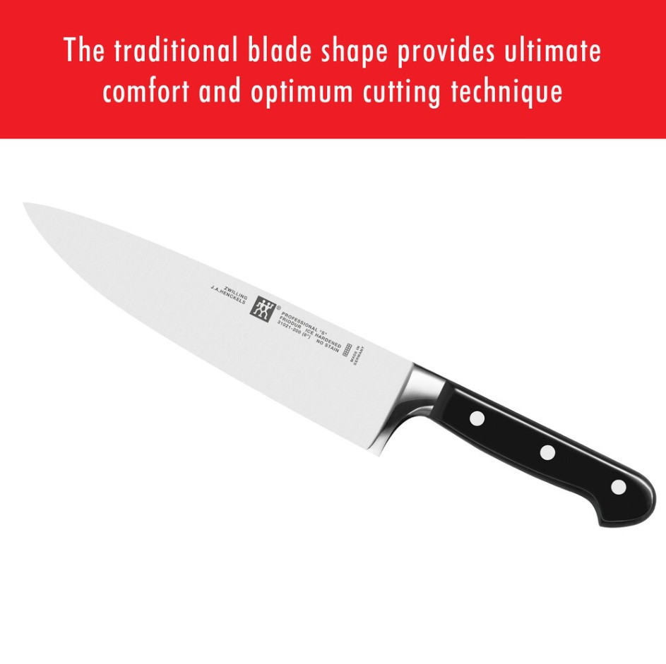 ZWILLING J.A. Henckels Professional S 8″ Chef Knife Stainless Steel