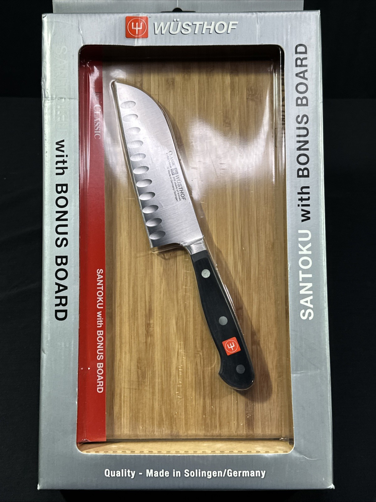 Wusthof Classic Cook’s Knife with Bamboo Cutting Board 4182/14cm