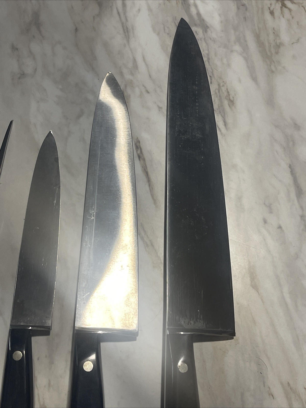 WR Case & Sons Cutlery Gourmet Chef Kitchen Knife 102-10/8/6 SS Triple Rivet Set