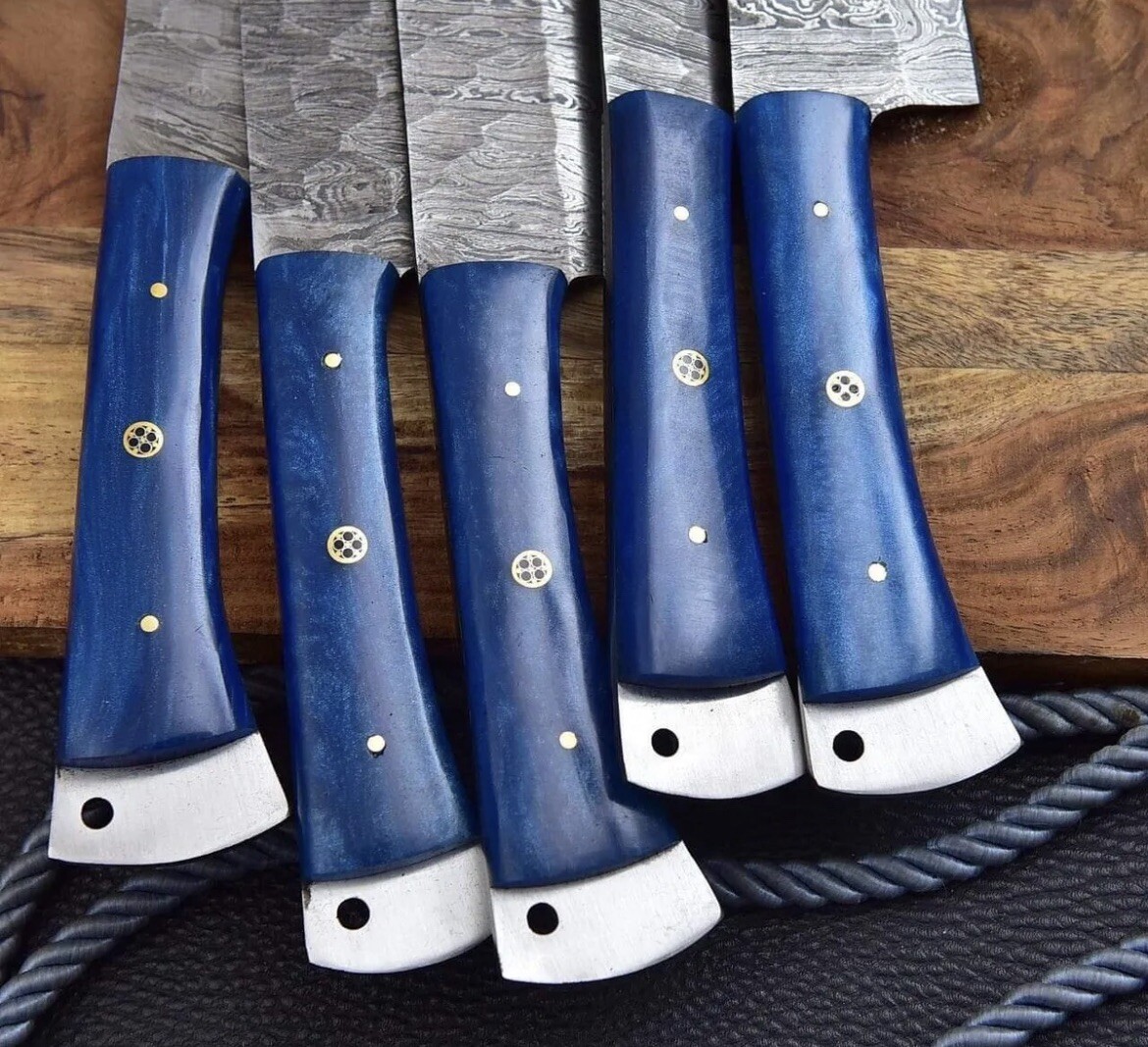 DAMASCUS STEEL CHEF KNIFE SET KITCHEN KNIVES CHEF SET