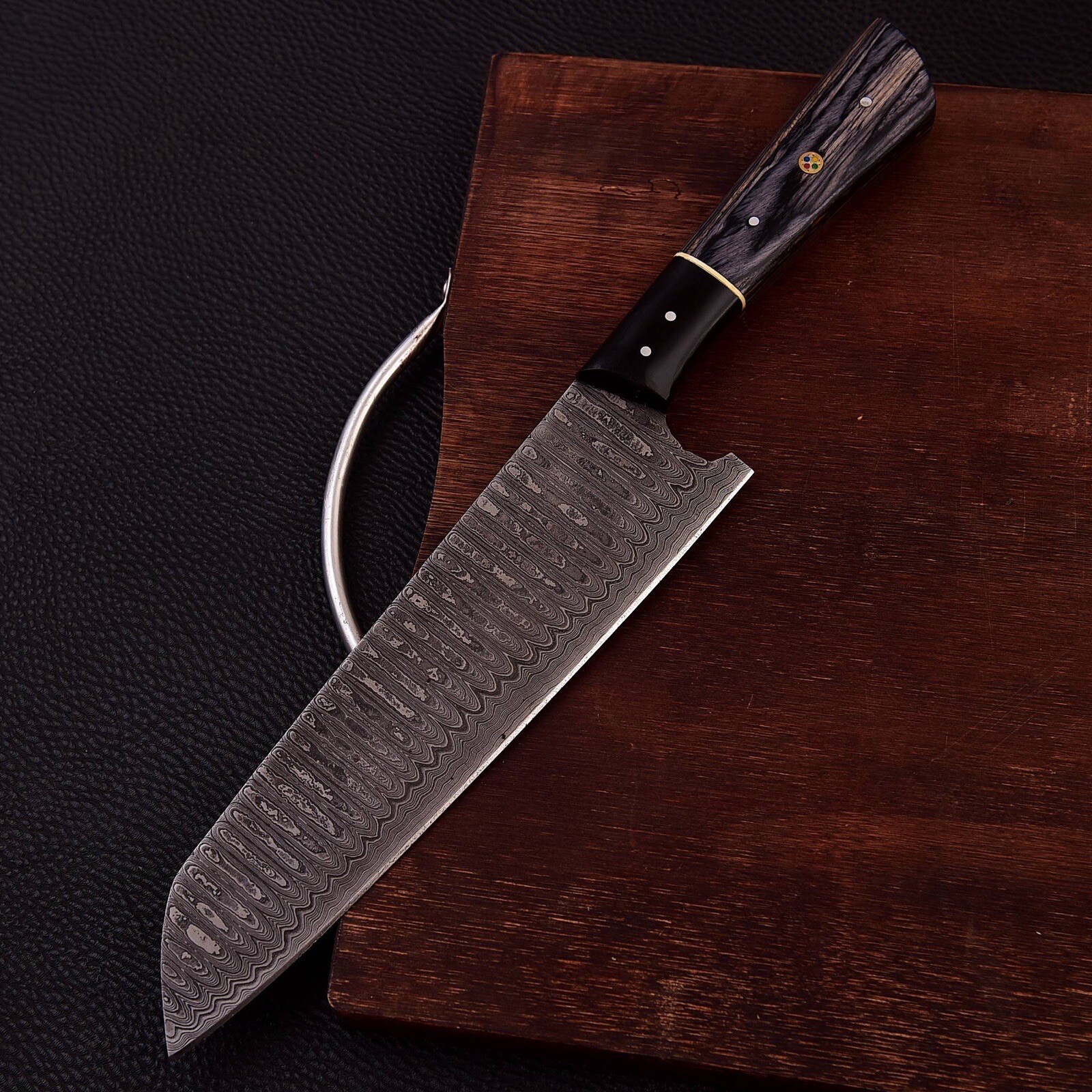 12 in Handmade Forged Damascus Steel CHEF Knives KITCHEN Bunka Knife Cutlery