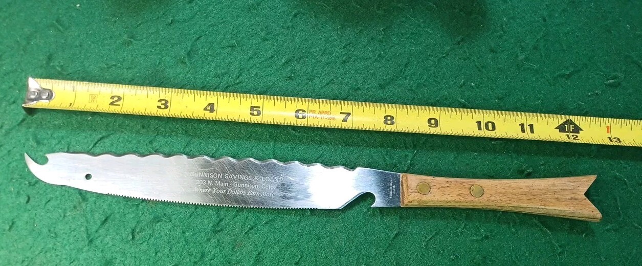Fish Design Double Serrated Tomato Slicing Knife 7″ Blade With Bottle Opener