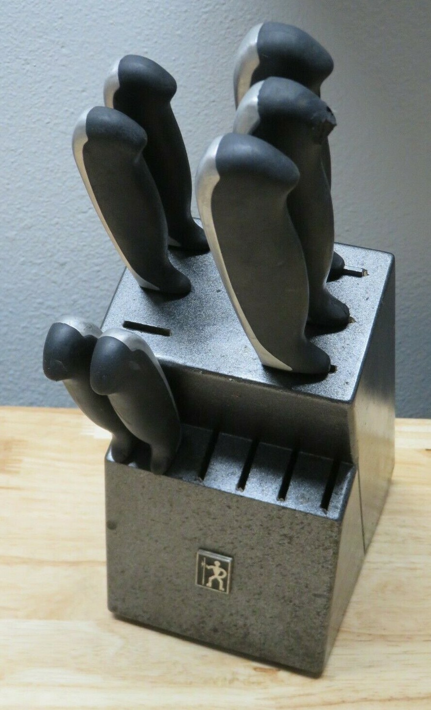 J.A. Henckels International Everedge Plus Wood Block Fine Edge Pro Knife Set