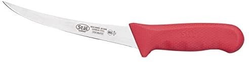 Winco KWP-60R, 6″ Stal High Carbon Steel Flexible Curved Boning Knife with…