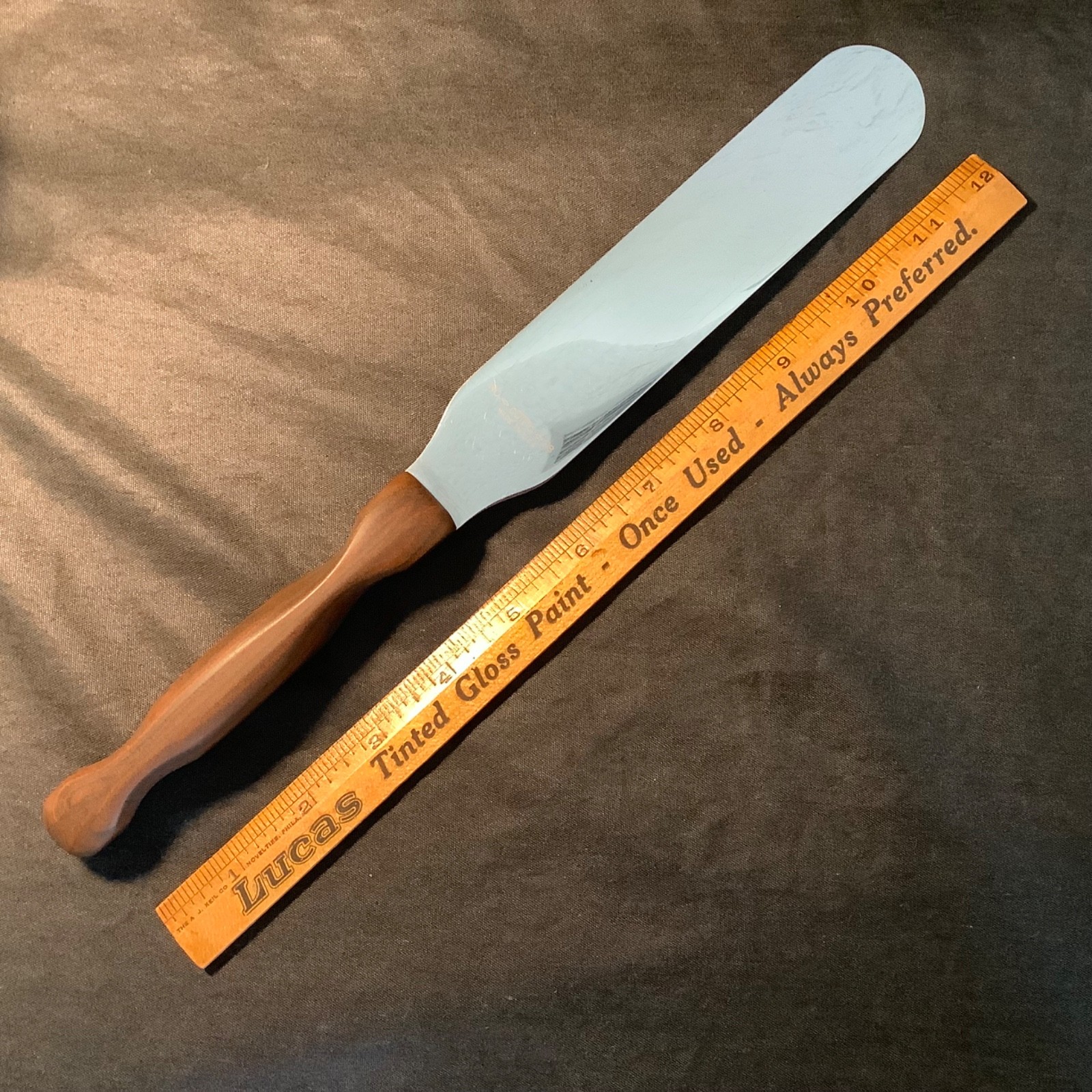 Cutco Vintage No. 28 Cake Icing Spatula Spreader Knife Classic Brown Handle
