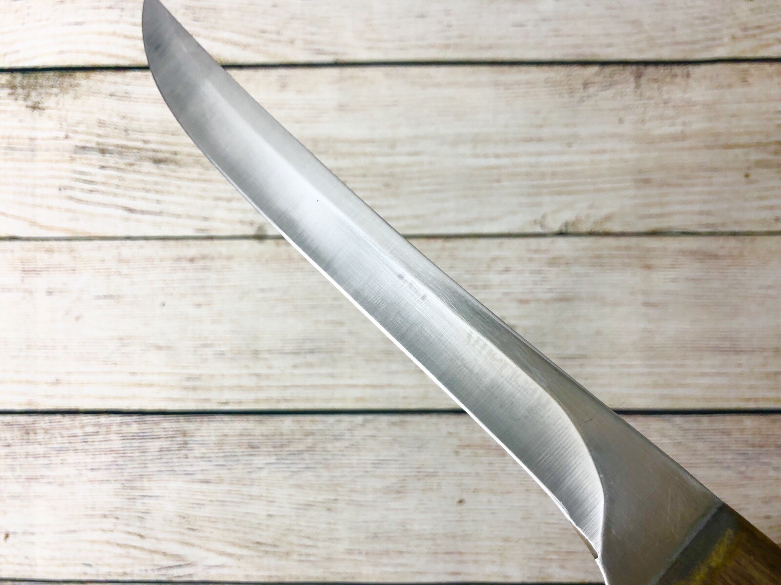 Vintage American Walnut Slicer Knife 8” Wood Handle SHARPENED&REFINISHED