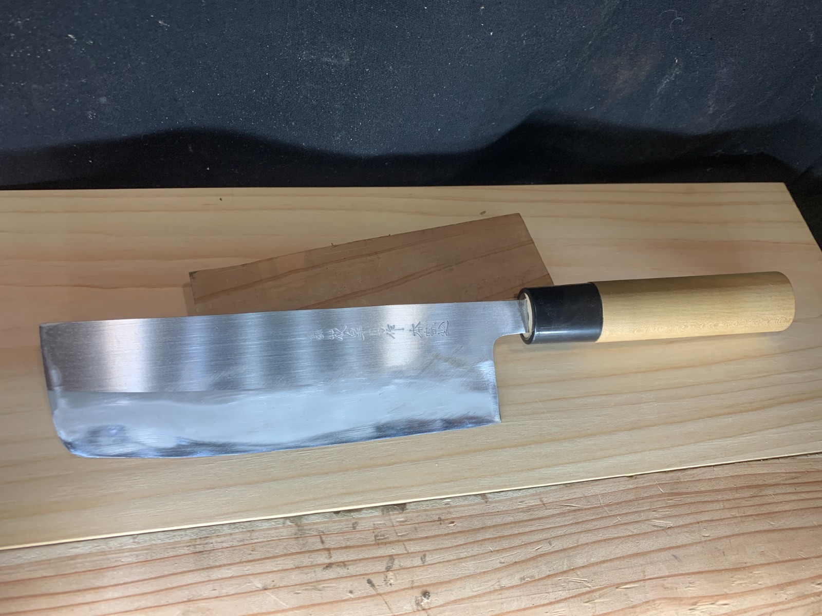 #5 Sharpened: Japanese Kitchen Knife – Nakiri 30 16-cm – 120g /carbon steel