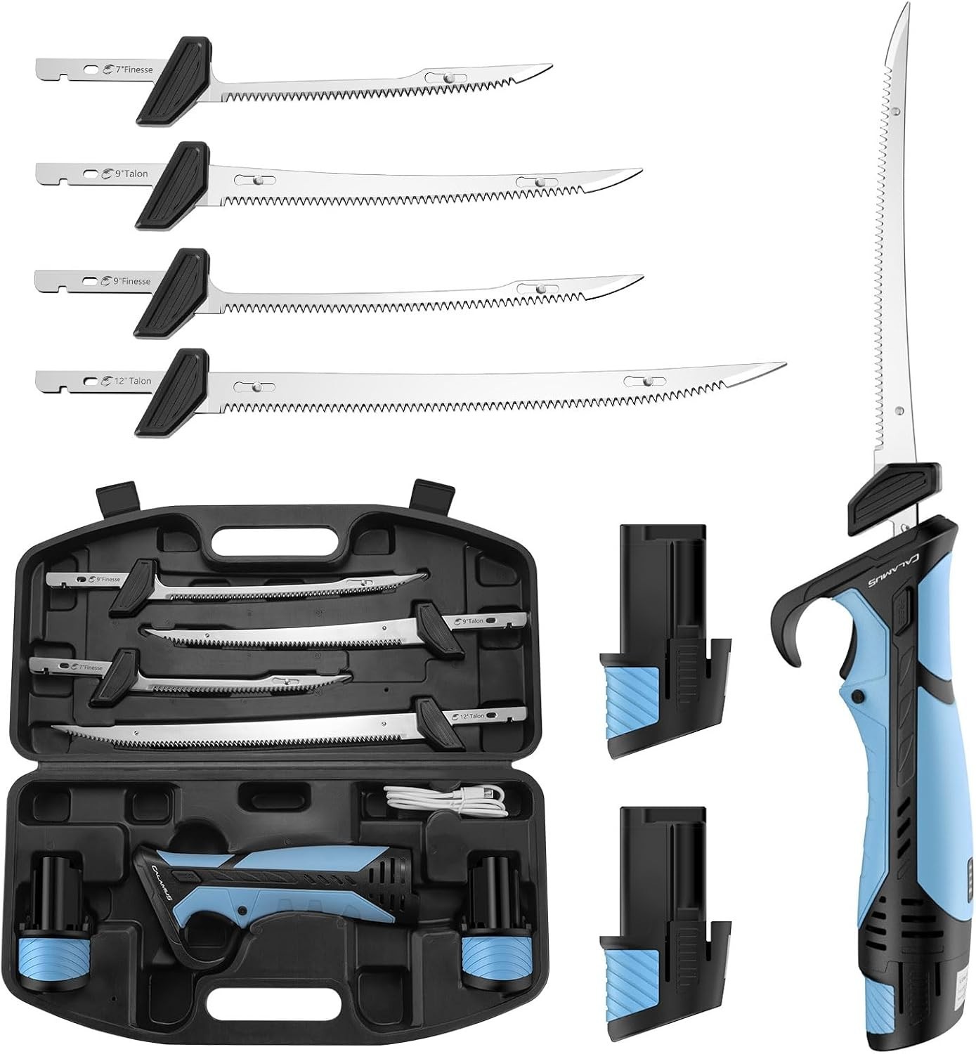 BladeVolt Cordless Electric Fillet Knife – High Torque Motor