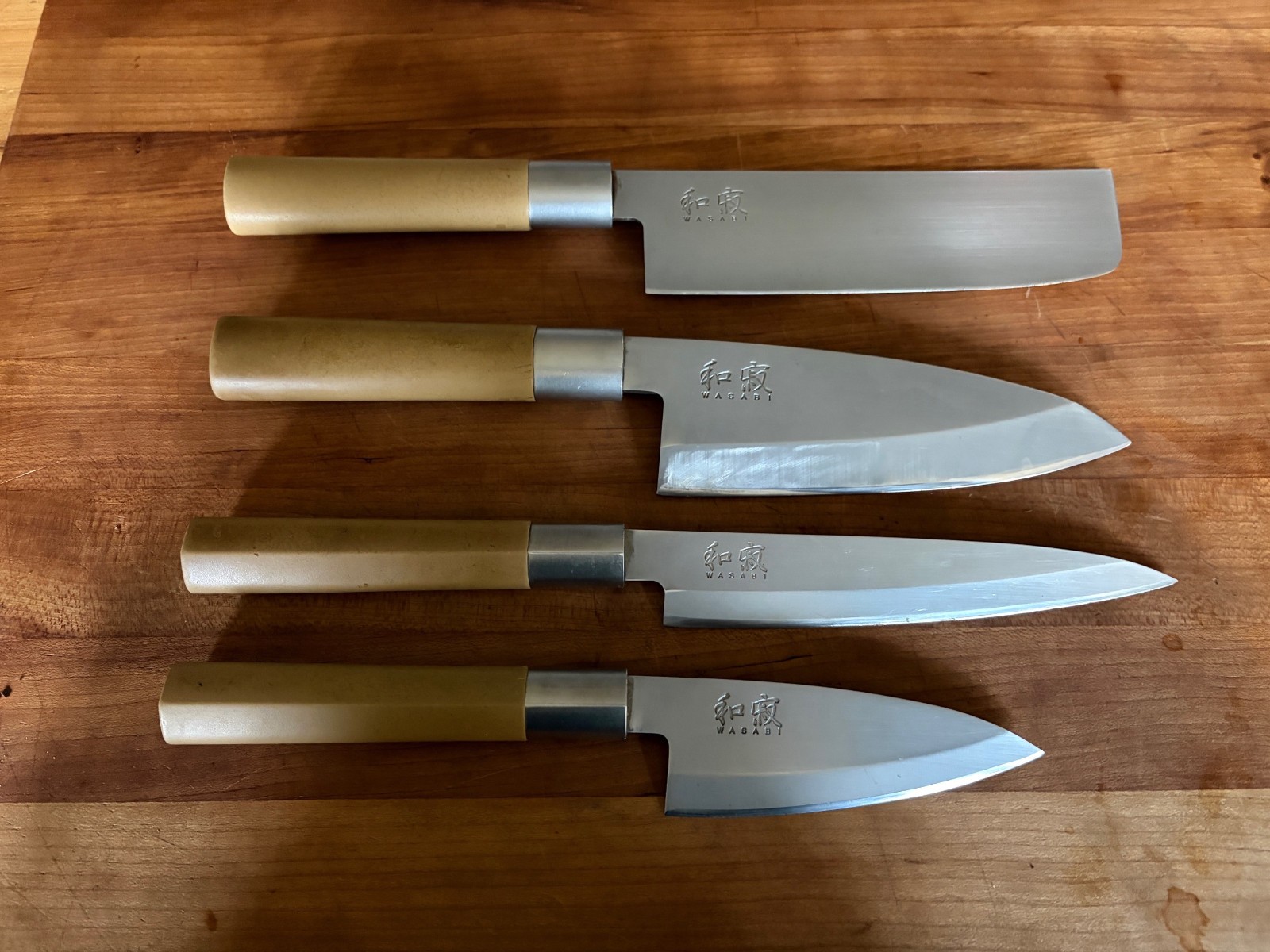 KIA Wasabi Japanes Chef Knife 4 piece set